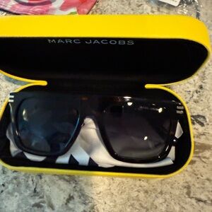 Marc Jacobs dark tortoise shield sunglasses